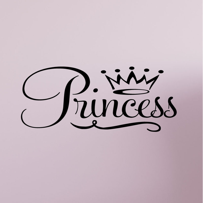 Innovative Stencils Princess Crown Vinyl Nursery Wall Decal Wayfair